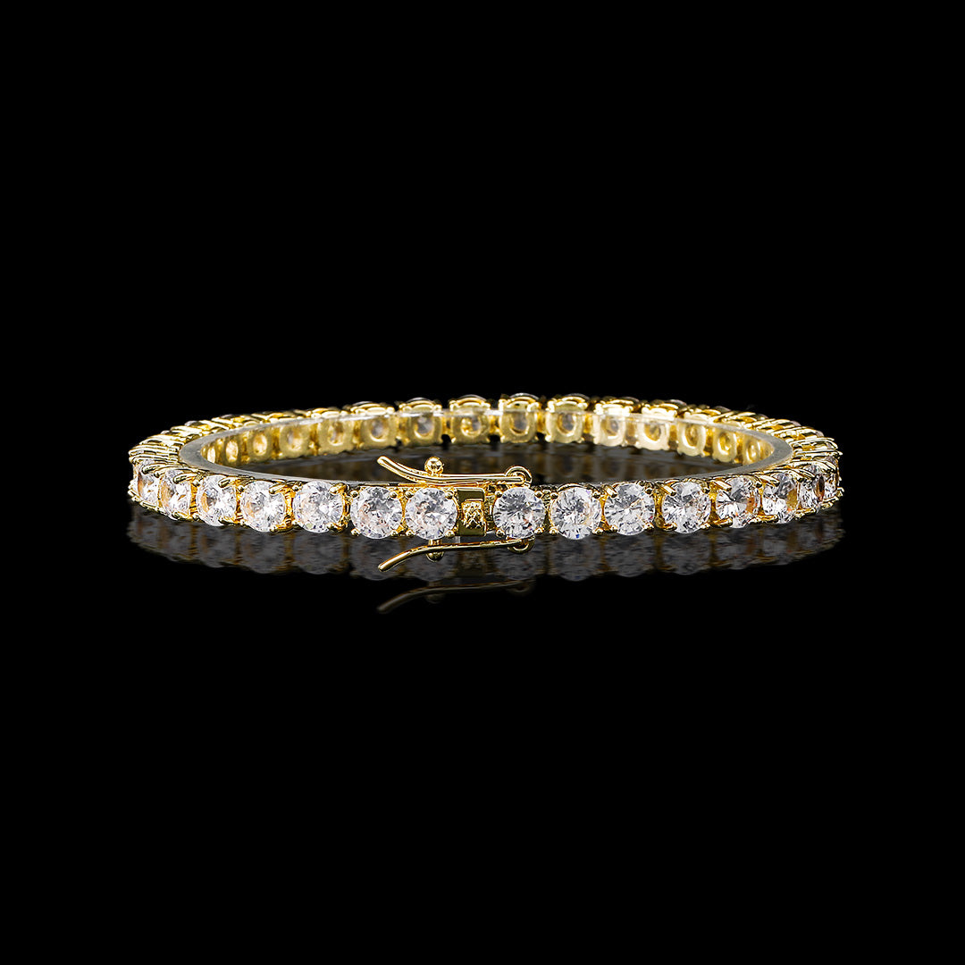 5mm Tennis 18K Gold Bracelet