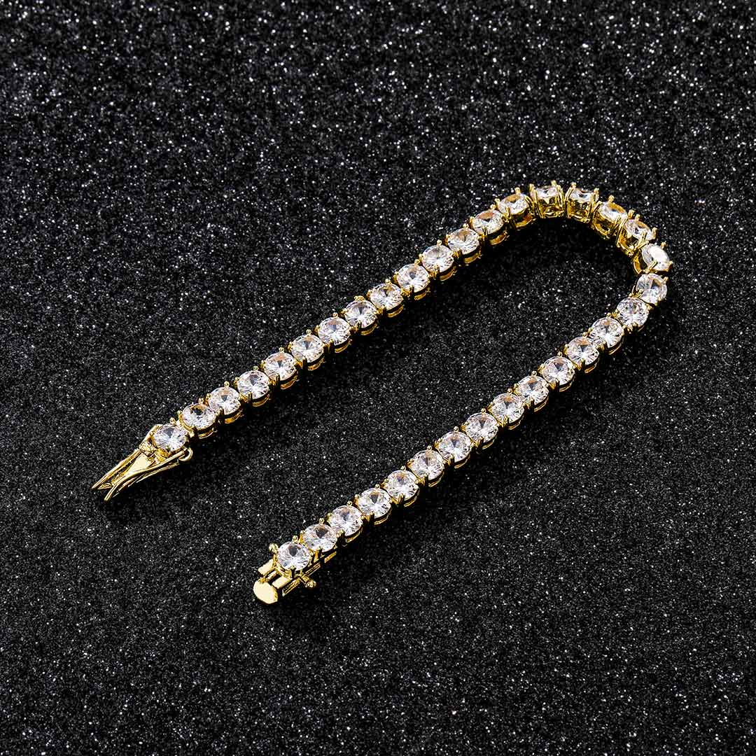 5mm Tennis 18K Gold Bracelet