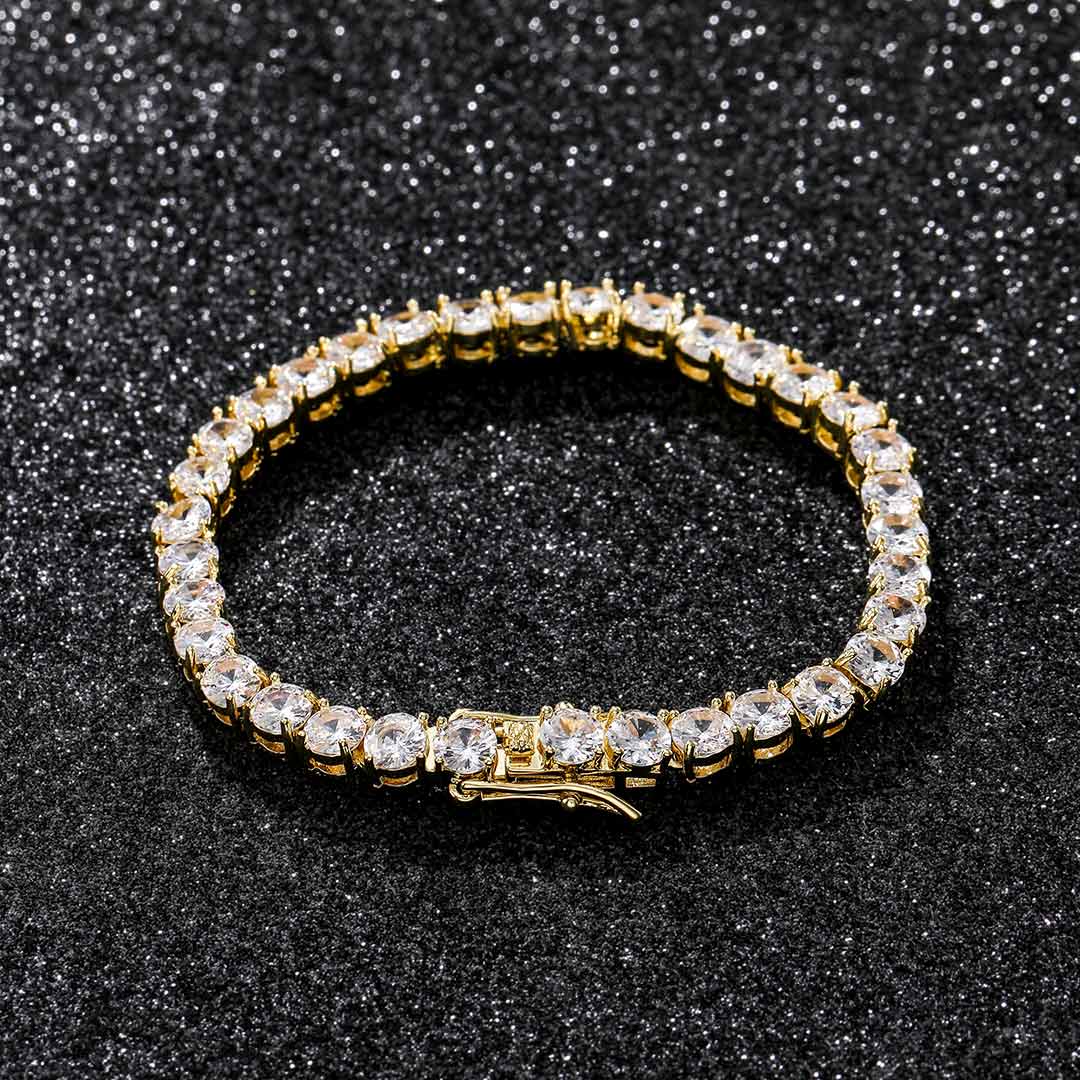 5mm Tennis 18K Gold Bracelet