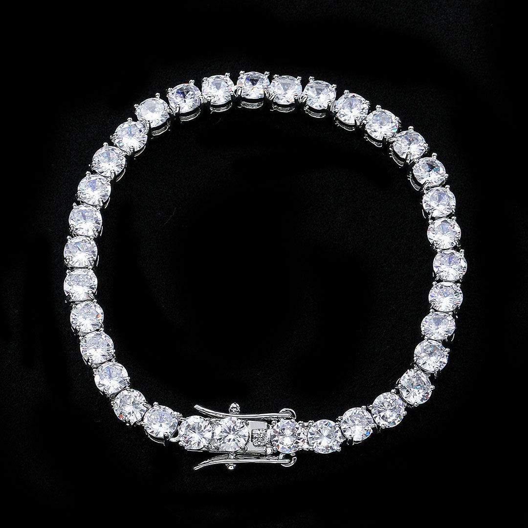 5mm Tennis 18K White Gold Bracelet