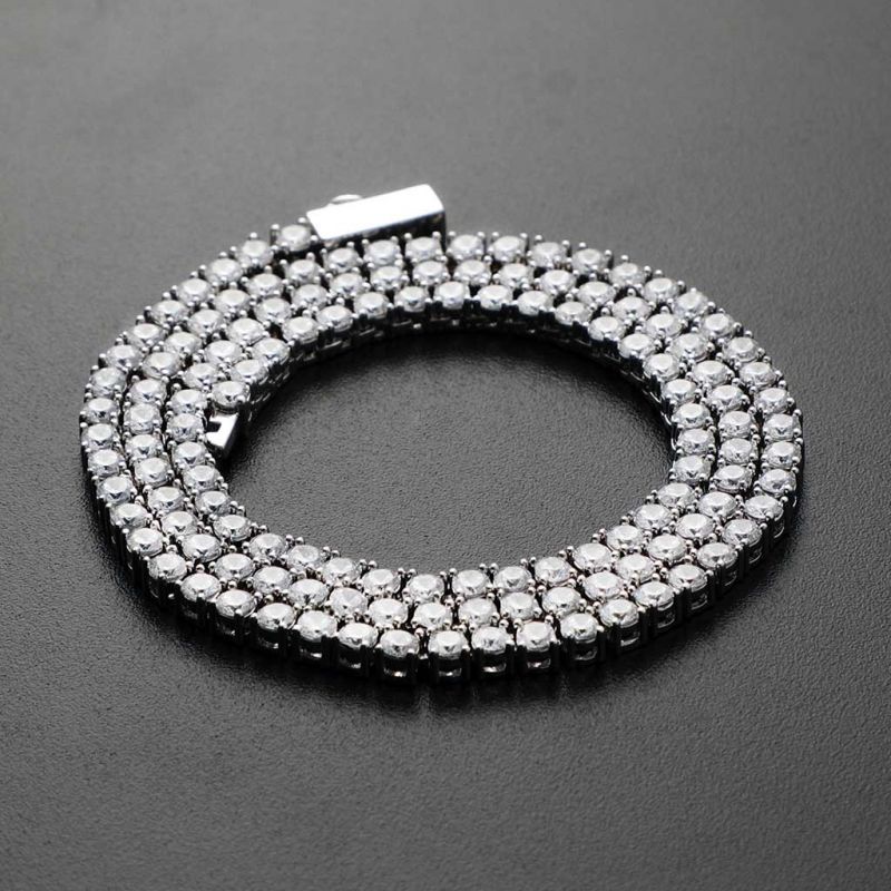 3mm S925 Silver Tennis Necklace