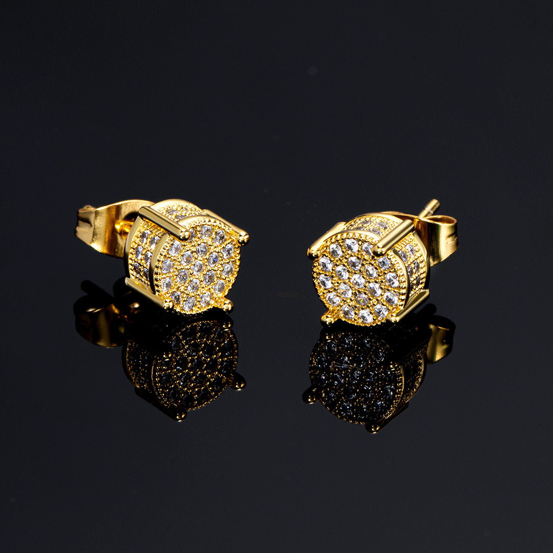 Iced Earring in Gold