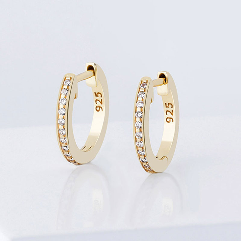 Simple S925 Silver Hoop Earrings
