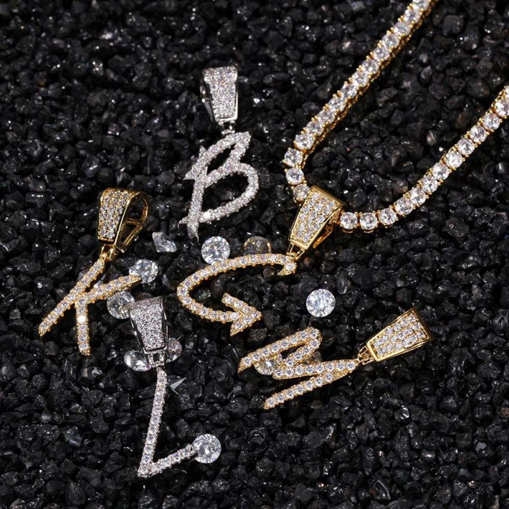 Iced Letter Pendant