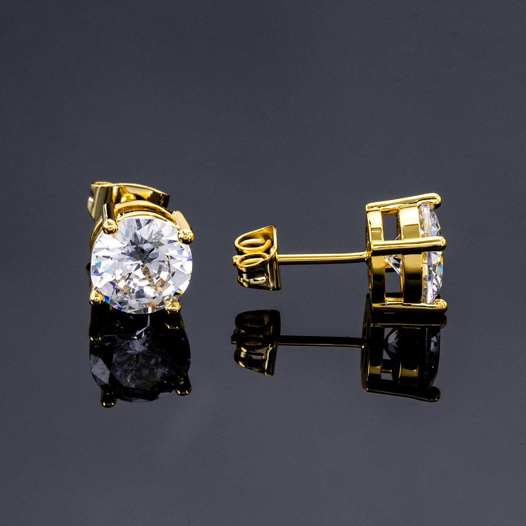 Round Cut Stud Earring