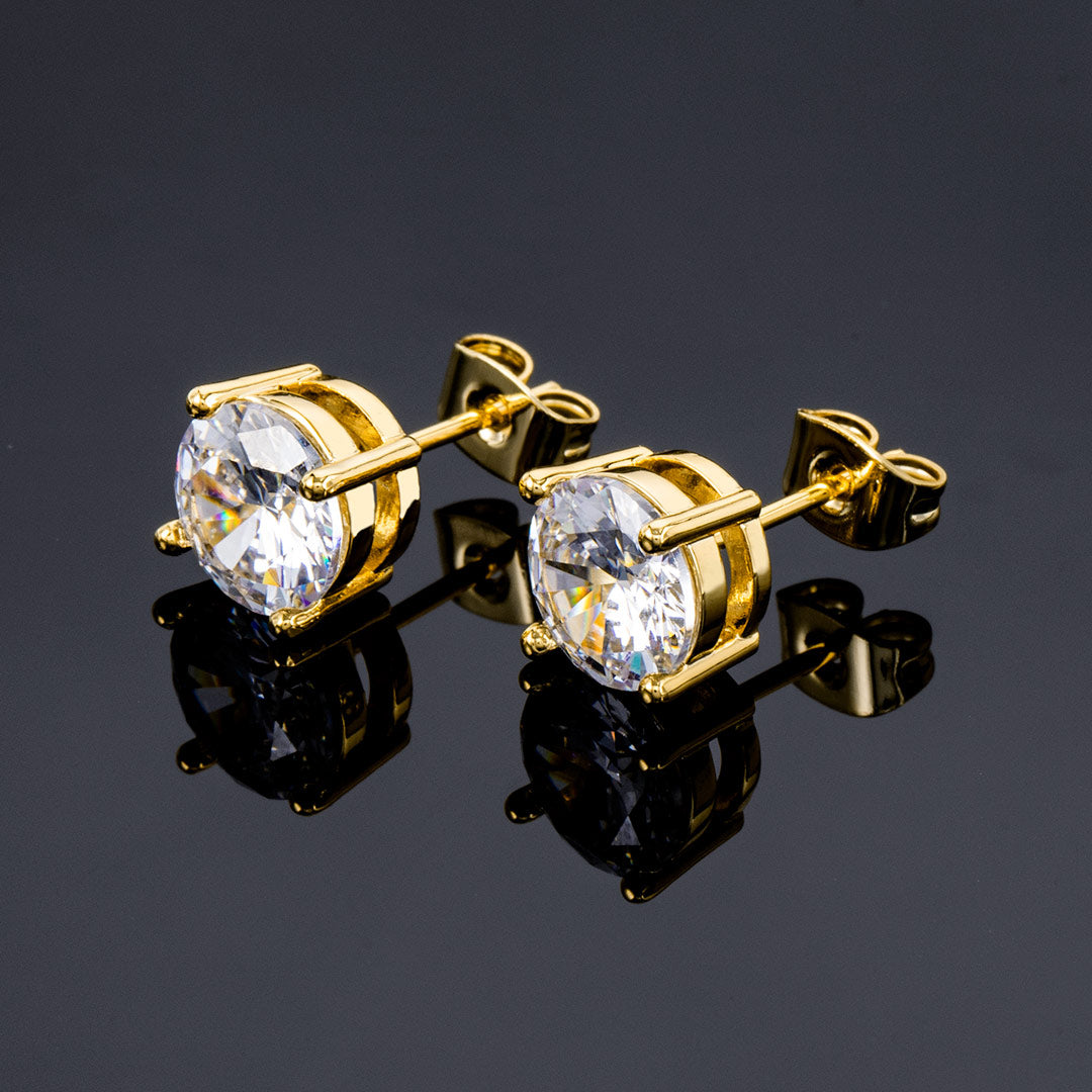 Round Cut Stud Earring