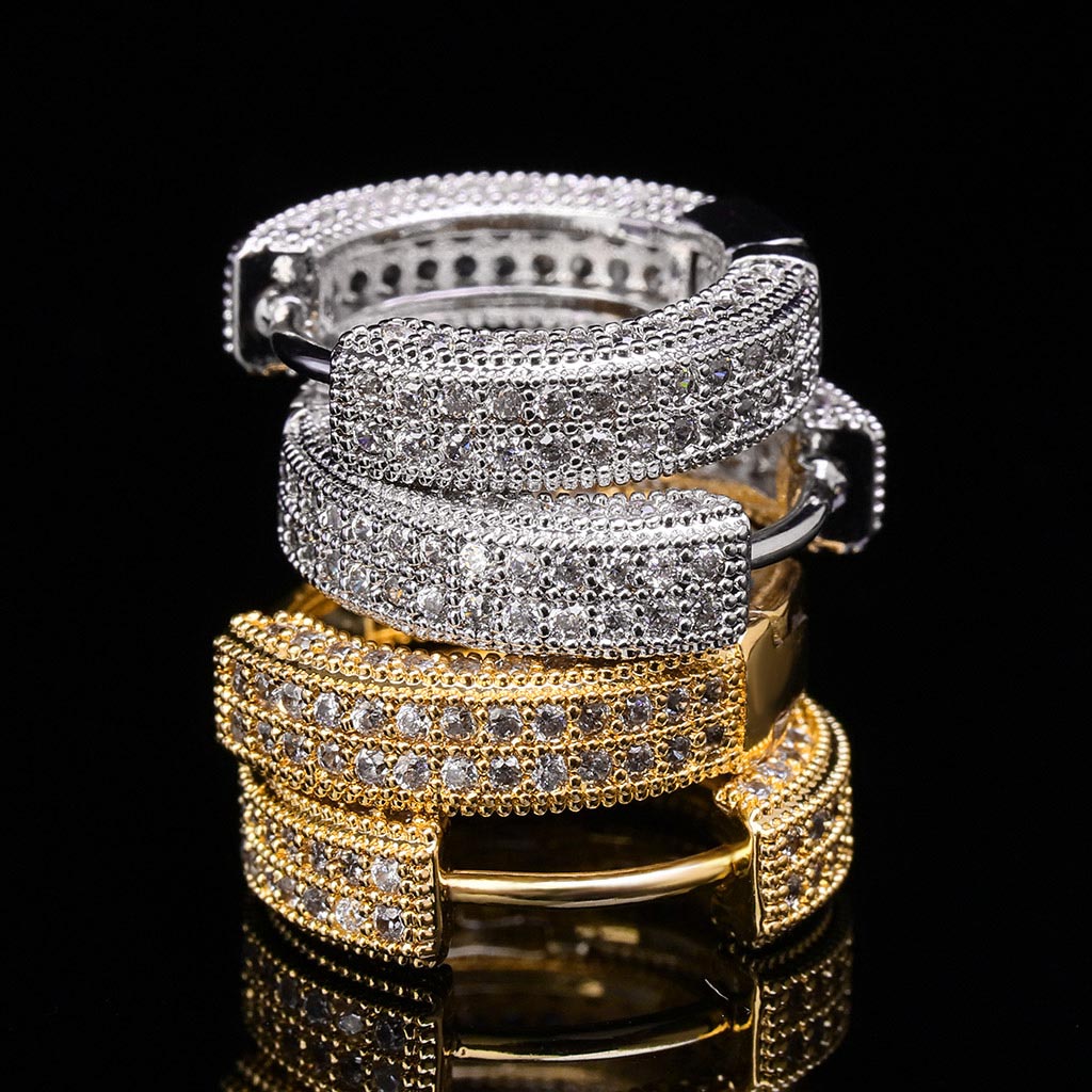 Iced Hoop Earring