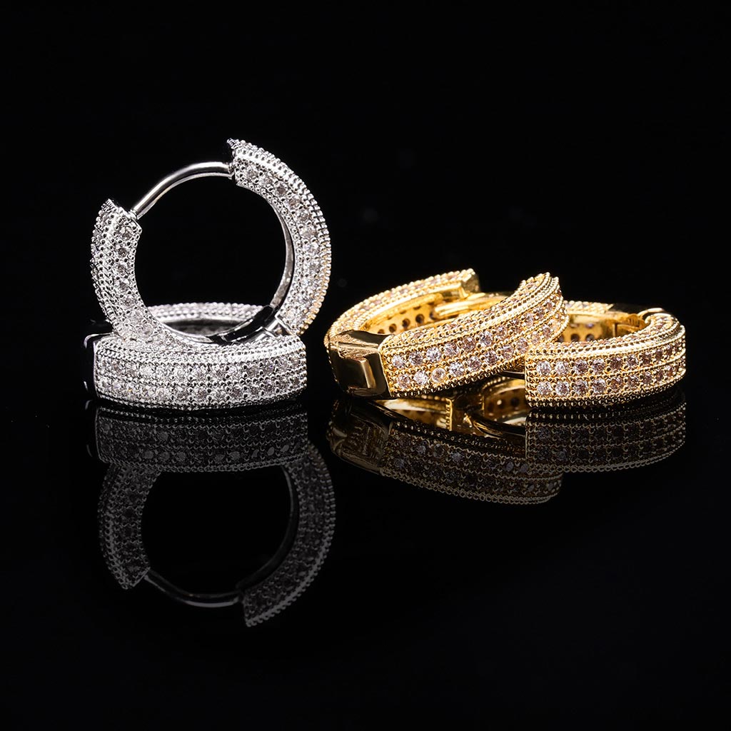 Iced Hoop Earring