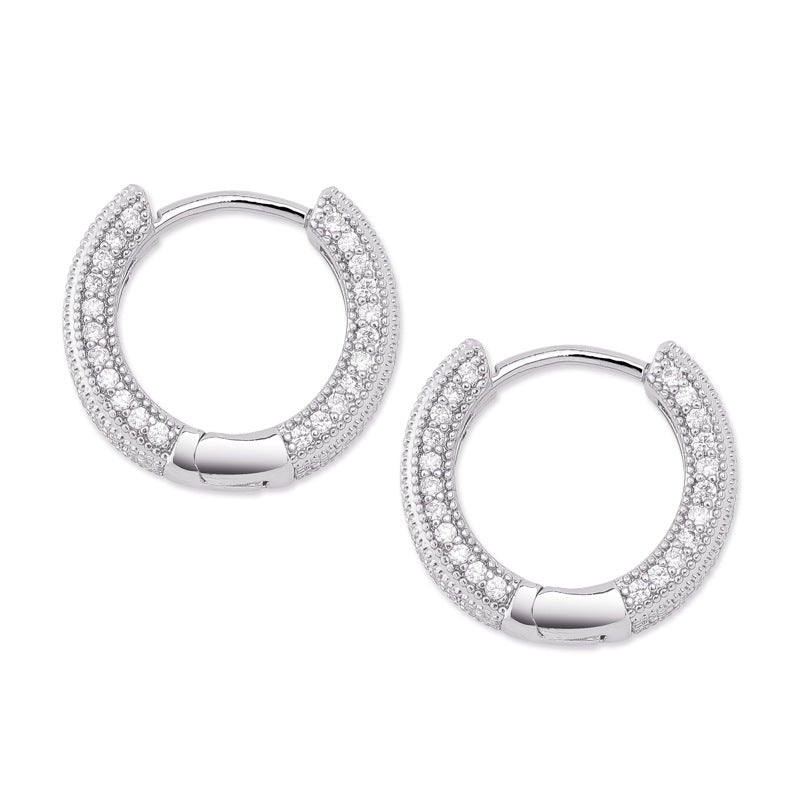 Iced Hoop Earring