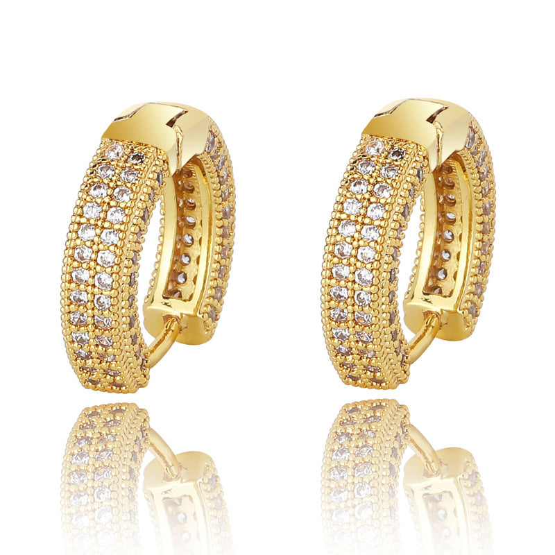Iced Hoop Earring