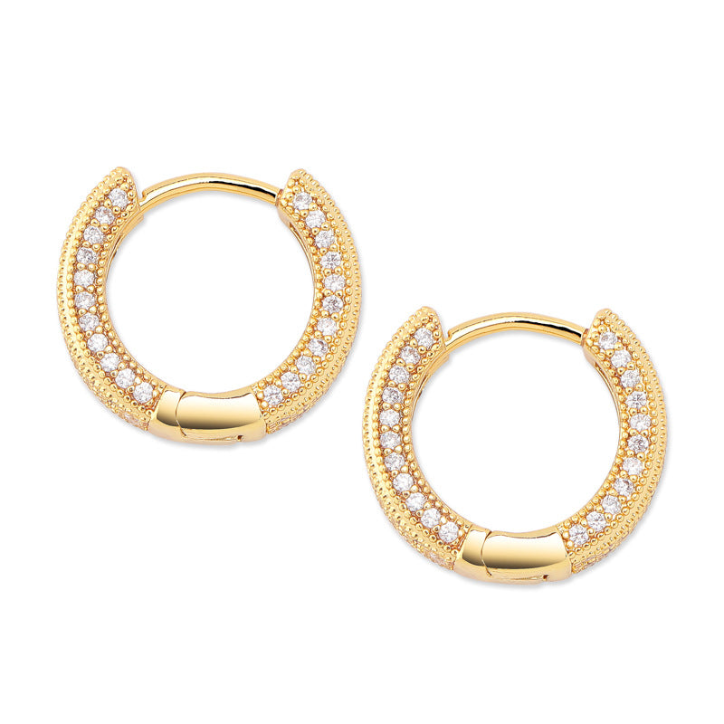Iced Hoop Earring