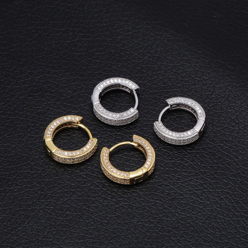 Iced Hoop Earring