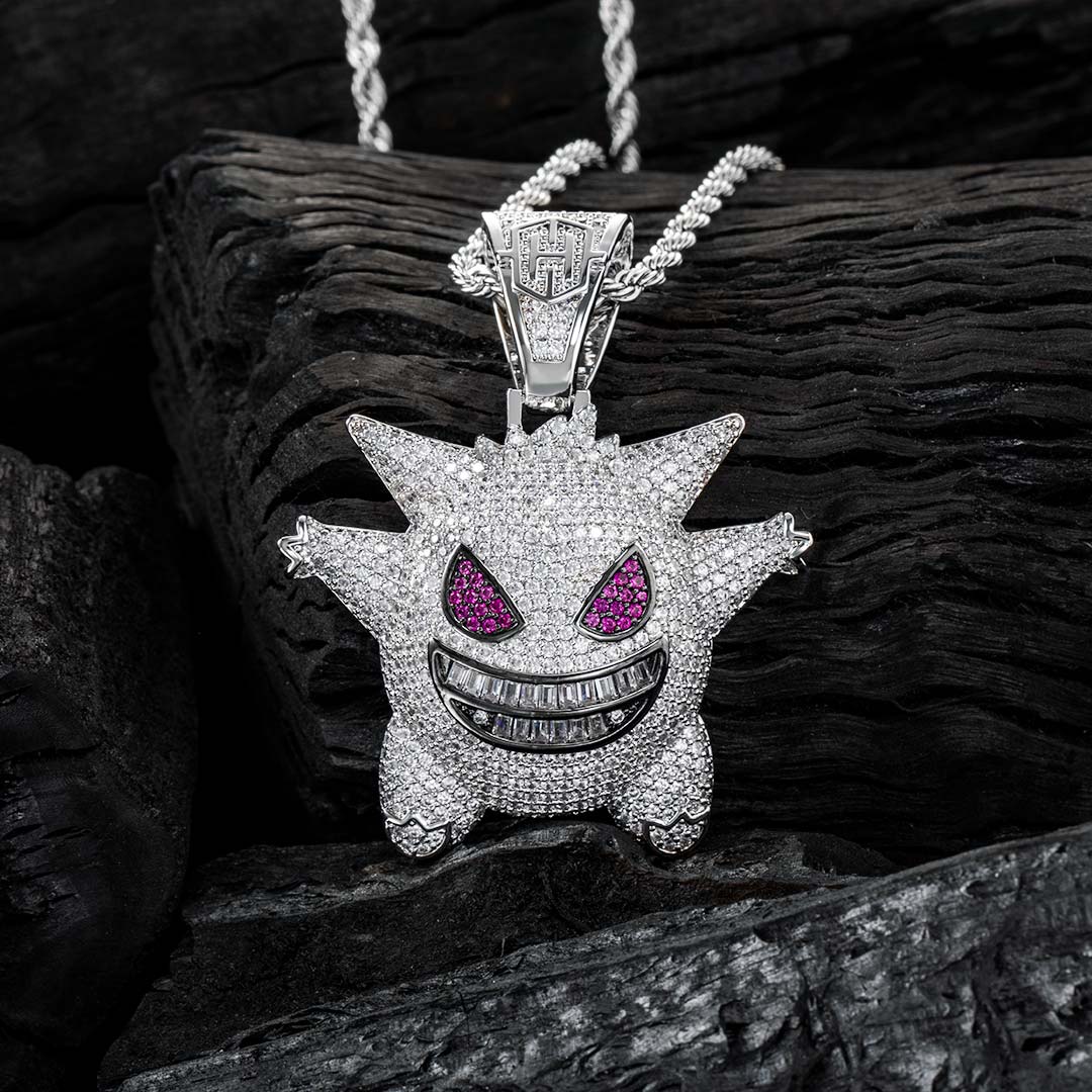 White Iced Gengar Pendant