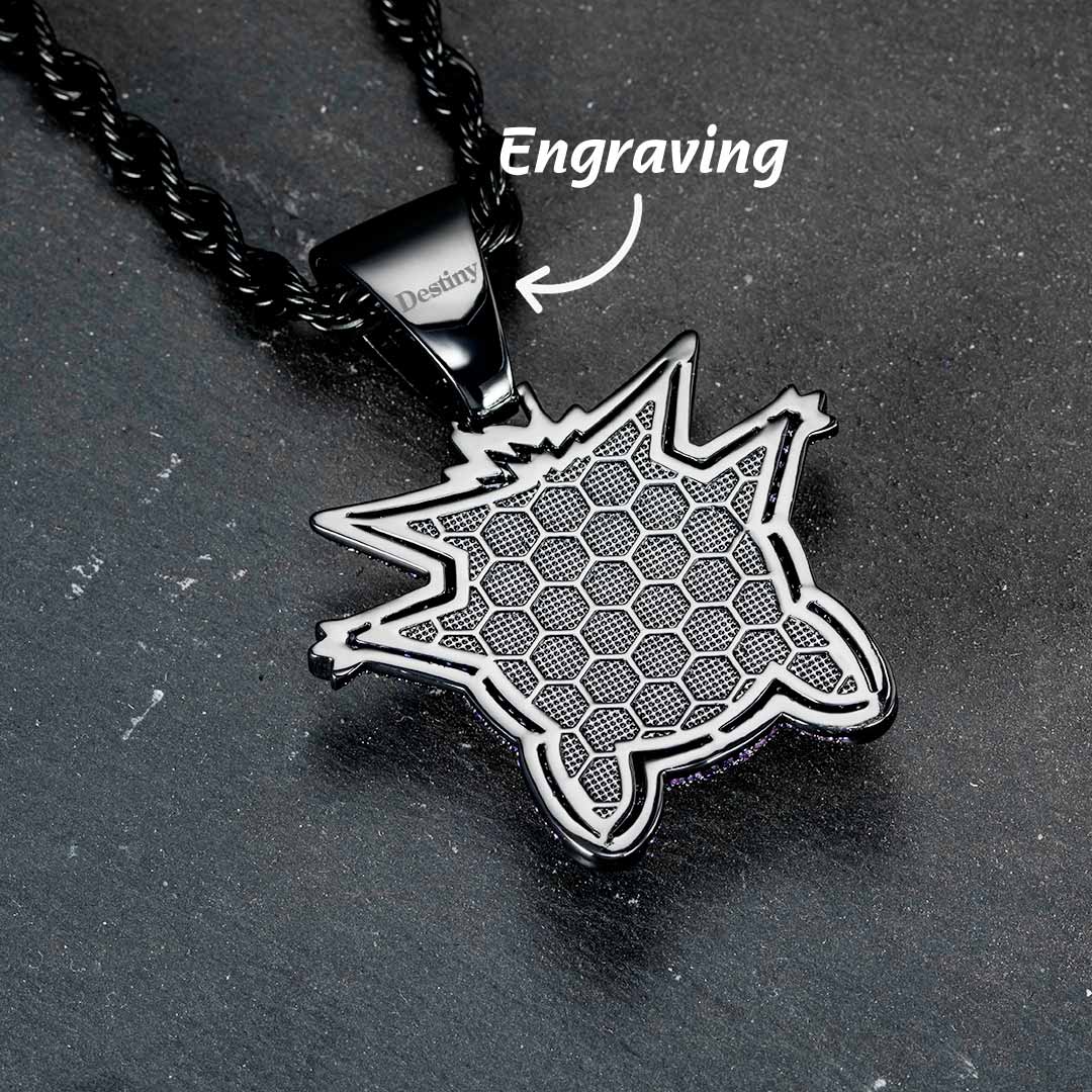 Purple Iced Gengar Pendant