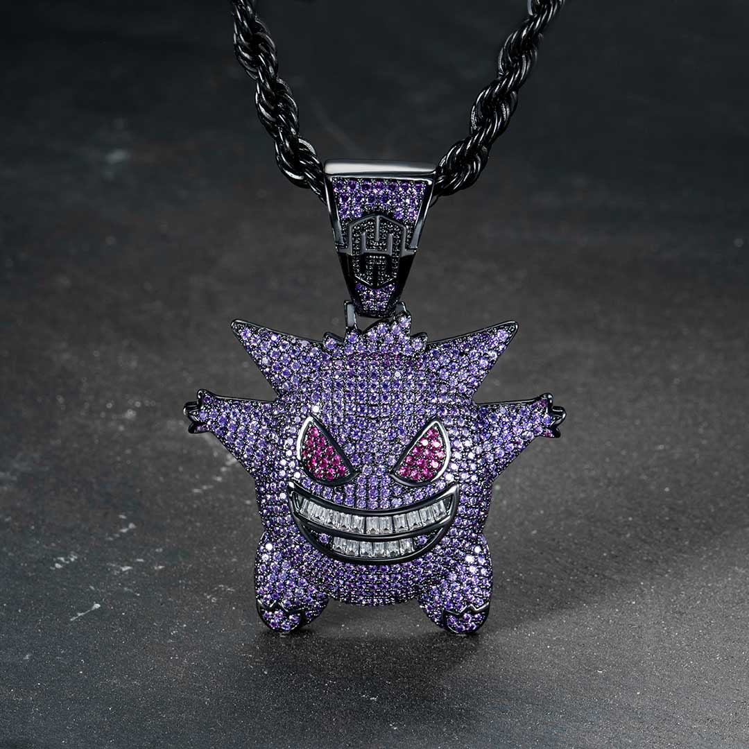 Purple Iced Gengar Pendant