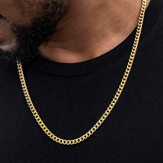 5mm Cuban Link Chain in Gold