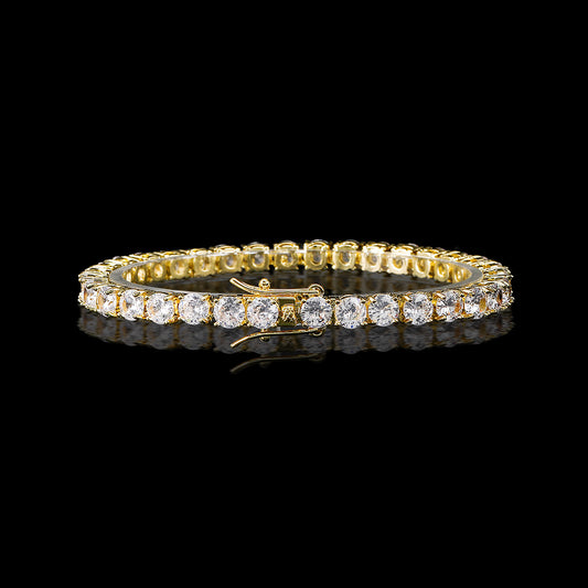 5mm Tennis 18K Gold Bracelet