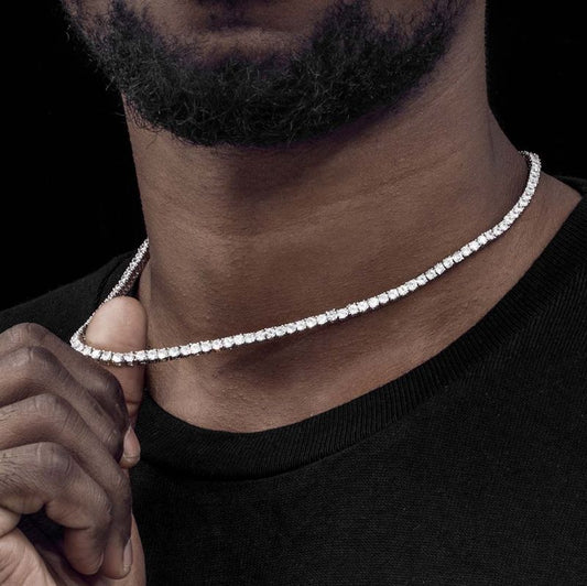 3mm S925 Silver Tennis Necklace