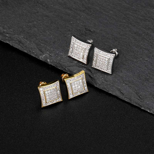 Iced Micro Pave Stud Earring