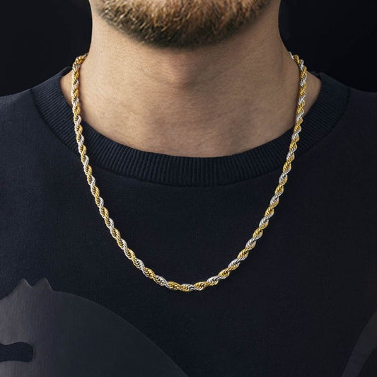 5mm Two-Tone Rope Chain