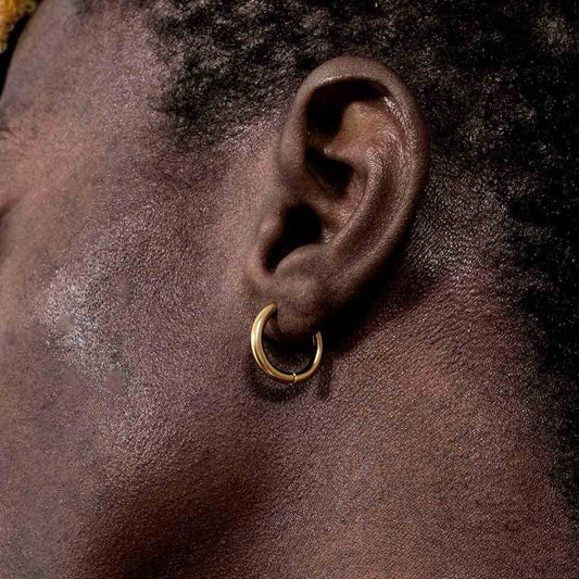 12mm Stainless Steel Hoop Earrings