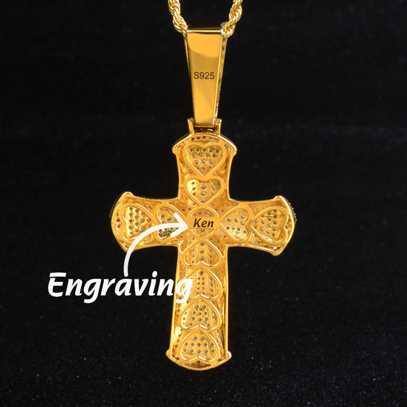 Iced Cross Pendant