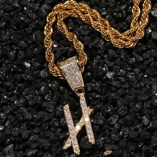 Iced Letter Pendant