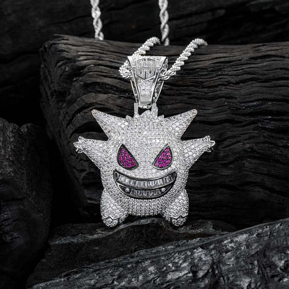 White Iced Gengar Pendant