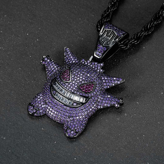 Purple Iced Gengar Pendant
