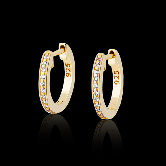 Simple S925 Silver Hoop Earrings