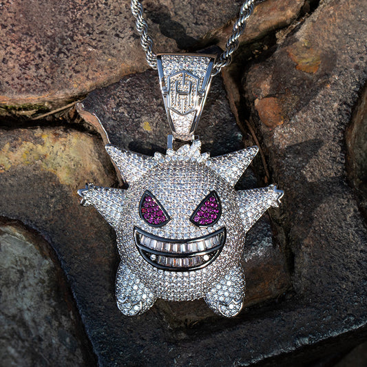 White Iced Gengar Pendant