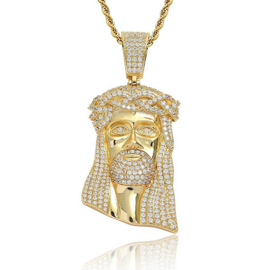 Men's Retro Portrait Pendant